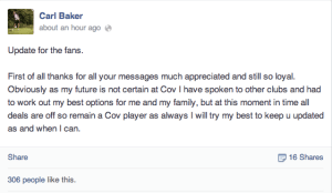 Baker transfer FB update