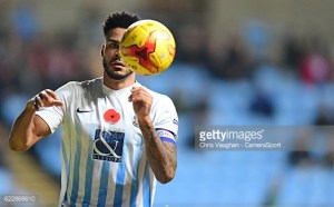 COVENTRY, ENGLAND - NOVEMBER 12: Coventry City's Jordan Willis during the Sky Bet League One match between Coventry City and Scunthorpe United at Ricoh Arena on November 12, 2016 in Coventry, England. (Photo by Chris Vaughan - CameraSport via Getty Images)